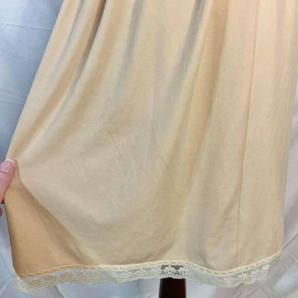 Embroidered Floral Dress Whimsical Lace Cream Fairy Cottagecore Romantic Sz 8 - Picture 14 of 14